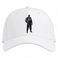 Baseball cap with Print Wolfenstein Theme Hero - white