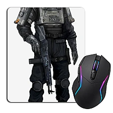Mouse pad with print Wolfenstein Theme Hero