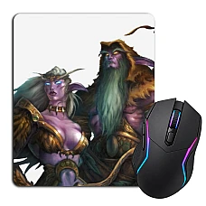 Mouse pad with print World Of Warcraft Heroes