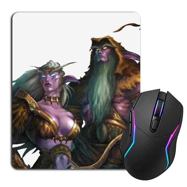 Mouse pad with print World Of Warcraft Heroes