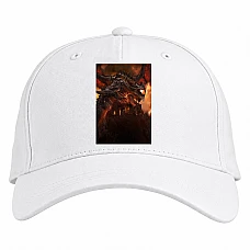 Baseball cap with Print World Of Warcraft Dragon - white
