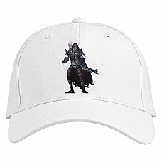 Baseball cap with Print World Of Warcraft Sylvanas Windrunner - white
