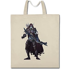 Eco bag with print World Of Warcraft Sylvanas Windrunner - beige