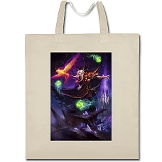 Eco bag with print World Of Warcraft Hero Kael'Thas Sunstrider - beige