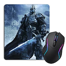 Mouse pad with print World Of Warcraft Lich King