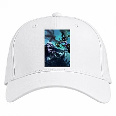 Baseball cap with Print World Of Warcraft Battle - white