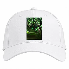 Baseball cap with Print World Of Warcraft Illidan Stormrage - white
