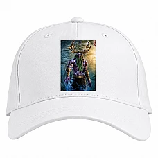 Baseball cap with Print World Of Warcraft Malfurion Stormrage - white