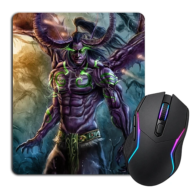Mouse pad with print World Of Warcraft Hero Illidan Stormrage