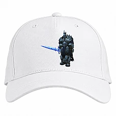 Baseball cap with Print World Of Warcraft Lich King Hero - white