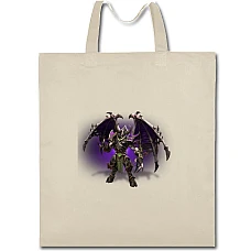 Eco bag with print World Of Warcraft Hero - beige