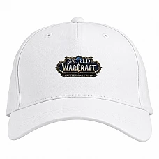 Baseball cap with Print World Of Warcraft Logo - white