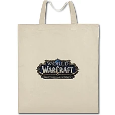 Eco bag with print World Of Warcraft Logo - beige