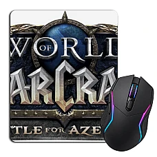 Mouse pad with print World Of Warcraft Logo