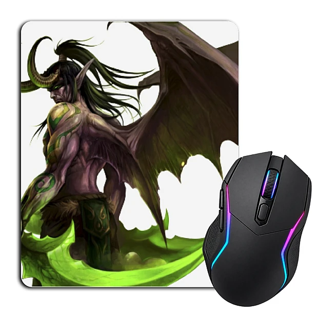Mouse pad with print World Of Warcraft Illidan Stormrage Hero
