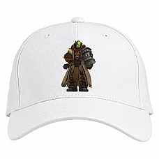 Baseball cap with Print World Of Warcraft Warrior - white