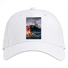 Baseball cap with Print World Of Warships Theme - white