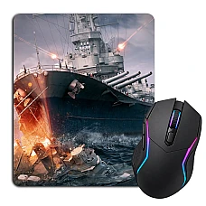 Mouse pad with print World Of Warships Theme