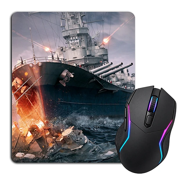 Mouse pad with print World Of Warships Theme