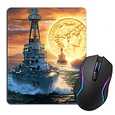 Mouse pad with print World Of Warships Bright Print
