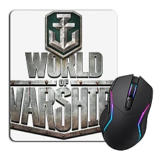 Mouse pad with print World Of Warships Logo