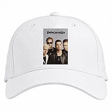 Baseball cap with Print Depeshe Mode - white