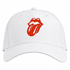 Baseball cap with Print The Rolling Stones - white