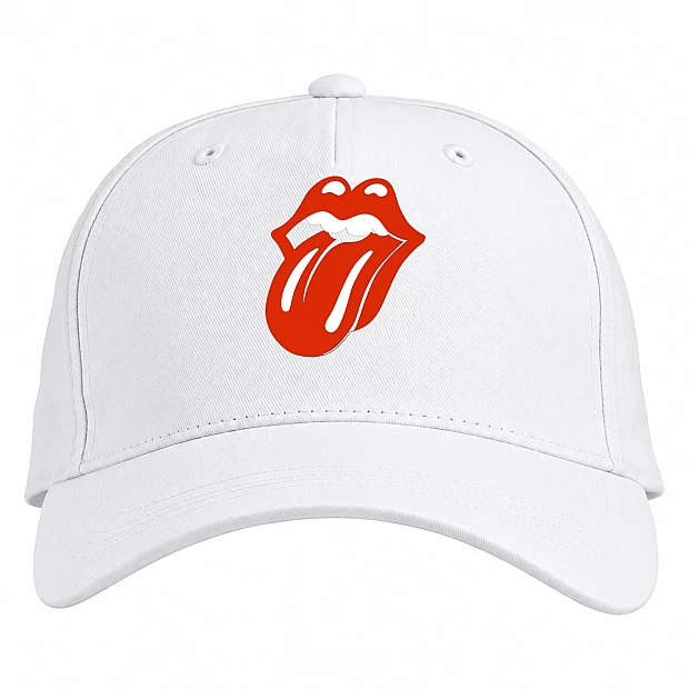 Baseball cap with Print The Rolling Stones - white