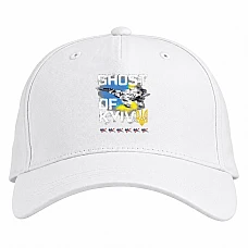 Baseball cap with Print The ghost of Kiev Ukraine - white