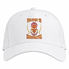 Baseball cap with Print Welcome to Chornobaivka - white
