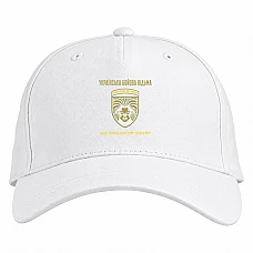 Baseball cap with Print Ukrainian fighting witch - white