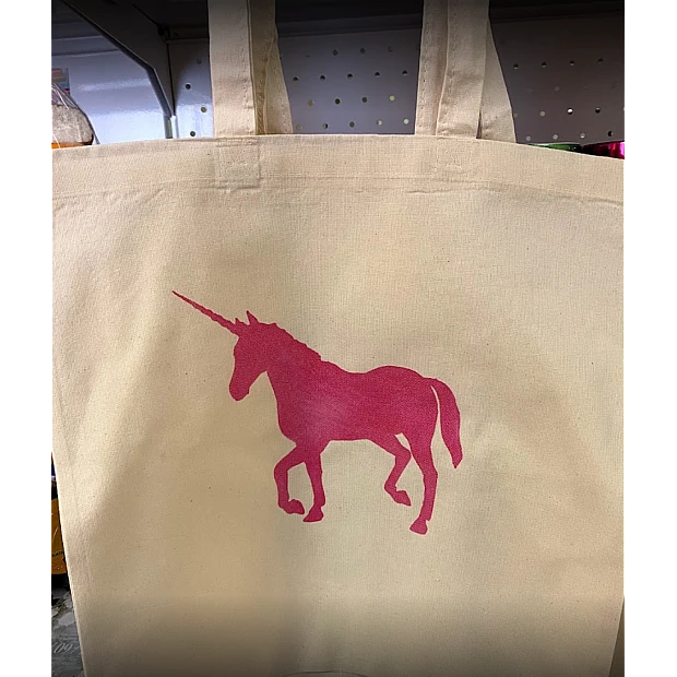 Eco bag with print - white