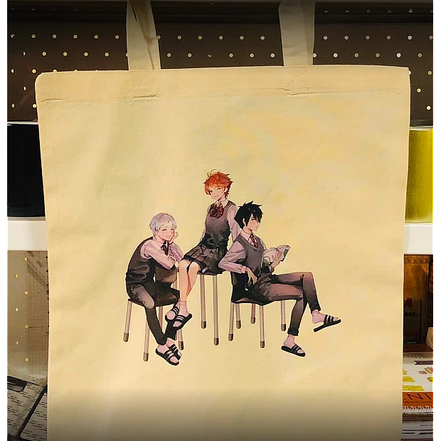 Eco bag with print - white