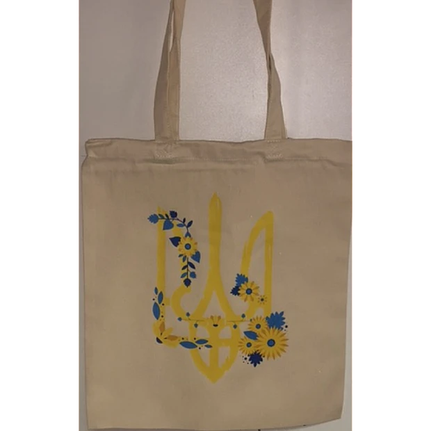 Eco bag with print - white