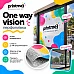 Широкоформатний друк наклейок на перфоплівці "one way vision" 100 г/м² (150 мікрон)
