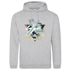 Hoodie with Print Rick And Morty Space Alcoholics - 2XL grey