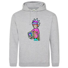 Hoodie with Print Rick And Morty Ricks Style - 2XL grey