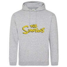 Hoodie with Print The Simpsons Logo - 2XL grey