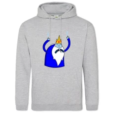 Hoodie with Print Adventure Time Ice King - 2XL grey