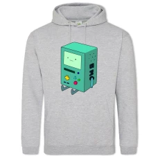 Hoodie with Print Adventure Time Beemo - 2XL grey