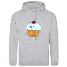 Hoodie with Print Adventure Time Cherry Cake - 2XL grey