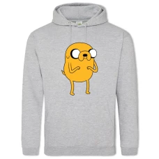 Hoodie with Print Adventure Time Jake The Dog - 2XL grey