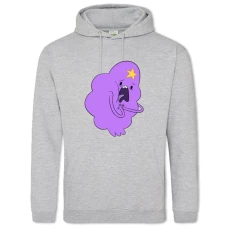 Hoodie with Print Adventure Time Scary Lumpy Space Princess - 2XL grey