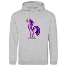 Hoodie with Print My Little Pony Twilight Sparkle Butterfly - 2XL grey