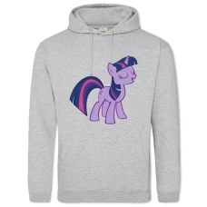 Hoodie with Print My Little Pony Funny Twilight Sparkle - 2XL grey