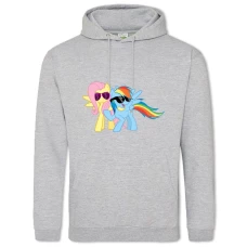 Hoodie with Print My Little Pony Sunglasses - 2XL grey