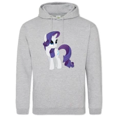 Hoodie with Print My Little Pony Beautiful Rarity - 2XL grey