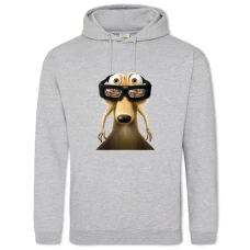 Hoodie with Print Ice Age 3D Squirrel - 2XL grey