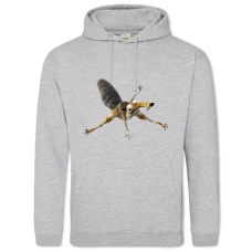 Hoodie with Print Ice Age Scrat Squirrel - 2XL grey