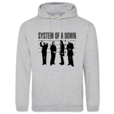 Hoodie with Print System Of A Down 2 - 2XL grey